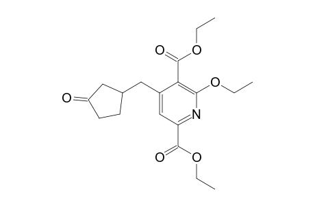 6-ethoxy-4-[(3-ketocyclopentyl)methyl]pyridine-2,5-dicarboxylic acid diethyl ester