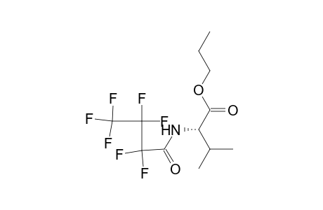 Propyl 2-[(2,2,3,3,4,4,4-heptafluorobutanoyl)amino]-3-methylbutanoate