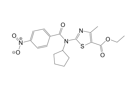 ethyl 2-[cyclopentyl(4-nitrobenzoyl)amino]-4-methyl-1,3-thiazole-5-carboxylate