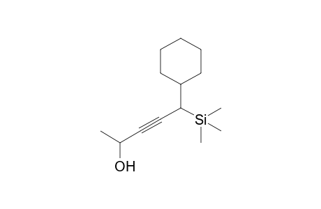 5-Cyclohexyl-5-trimethylsilylpent-3-yn-2-ol