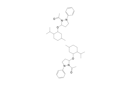 1-ACETYL-2-PHENYL-5-(L-MENTHOLYL)-PYRAZOLIDINE;MIXTURE-OF-ISOMERS