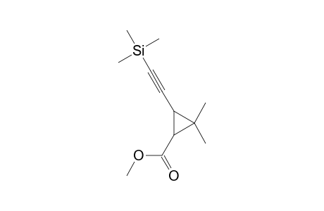 2,2-Dimethyl-3-(2-trimethylsilylethynyl)-1-cyclopropanecarboxylic acid methyl ester