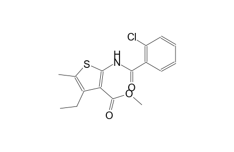 methyl 2-[(2-chlorobenzoyl)amino]-4-ethyl-5-methyl-3-thiophenecarboxylate