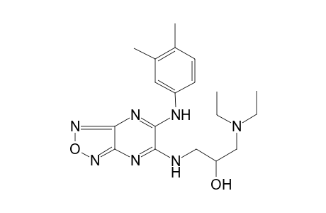 1-(diethylamino)-3-{[6-(3,4-dimethylanilino)[1,2,5]oxadiazolo[3,4-b]pyrazin-5-yl]amino}-2-propanol