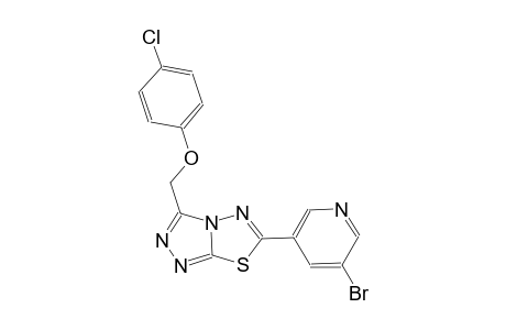 [1,2,4]triazolo[3,4-b][1,3,4]thiadiazole, 6-(5-bromo-3-pyridinyl)-3-[(4-chlorophenoxy)methyl]-