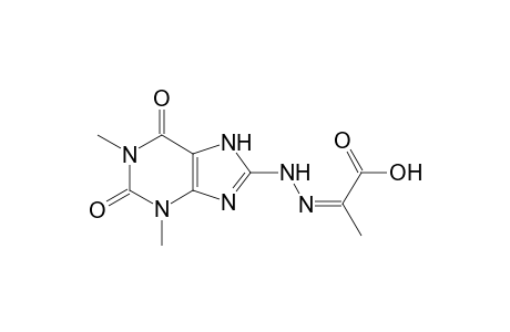2-[(1',3'-Dimethyl-2',4'-dioxopurin-8'-yl)hydrazono]-2-methylacetic acid