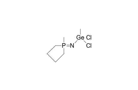 N-(Dichloro-methyl-germyl)-1-methyl-1-imino-phospholane