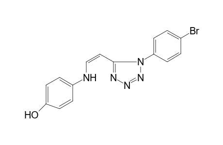 4-(((Z)-2-[1-(4-Bromophenyl)-1H-tetraazol-5-yl]ethenyl)amino)phenol