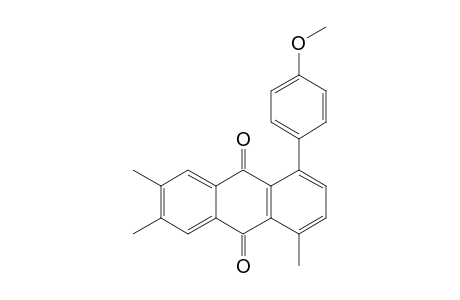 1-(4-METHOXYPHENYL)-4,6,7-TRIMETHYL-ANTHRAQUINONE