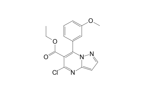 Ethyl 5-chloro-7-(3-methoxyphenyl)pyrazolo[1,5-a]pyrimidine-6-carboxylate