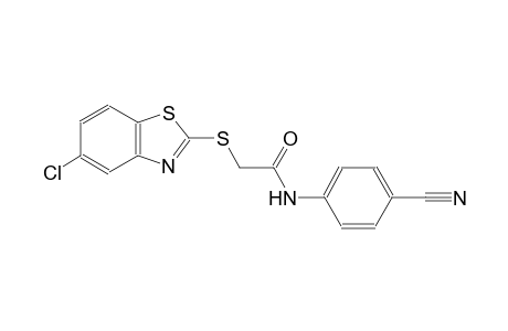 2-[(5-chloro-1,3-benzothiazol-2-yl)sulfanyl]-N-(4-cyanophenyl)acetamide