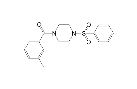 (4-Benzenesulfonylpiperazin-1-yl)(m-tolyl)methanone