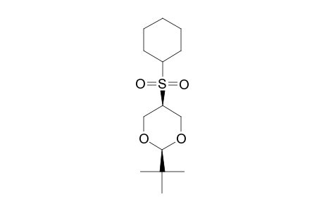 CIS-2-TERT.-BUTYL-5-(CYCLOHEXYLSULFONYL)-1,3-DIOXANE