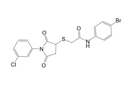 acetamide, N-(4-bromophenyl)-2-[[1-(3-chlorophenyl)-2,5-dioxo-3-pyrrolidinyl]thio]-