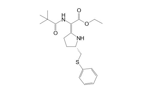 Ethyl N-pivaloyl-[(S)-5-phenylthiomethylpyrrolidin-2-ylidene]glycinate