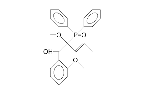 (E)-(1S,2R)-2-Diphenylphosphinoyl-2-methoxy-1-(2-methoxy-phenyl)-pent-3-en-1-ol