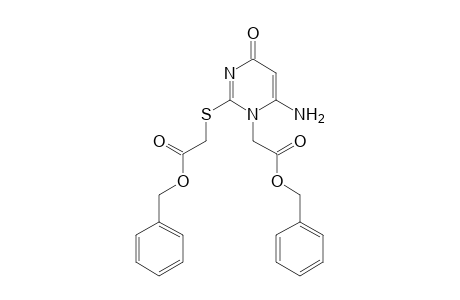 benzyl 2-[6-amino-2-(2-benzyloxy-2-oxo-ethyl)sulfanyl-4-oxo-pyrimidin-1-yl]acetate