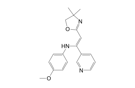N-[(Z)-2-(4,4-dimethyl-5H-1,3-oxazol-2-yl)-1-pyridin-3-yl-ethenyl]-4-methoxy-aniline