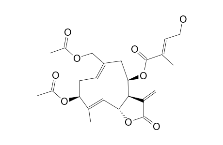 EUPALINOLIDE-B;8-(2-METHYL-4-HYDROXY-2E-BUTENOYL)-3,14-DIACETOXY-3,8,14-TRIHYDROXY-1(10)-E,4-E,11(13)-GERMACRATRIEN-12,6-OLIDE