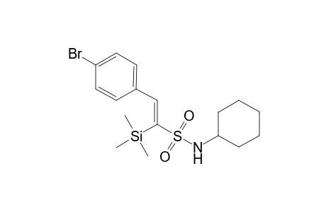 (E)-N-Cyclohexyl-2-(4-bromophenyl)-1-(trimethylsilyl)ethenysulfonamide