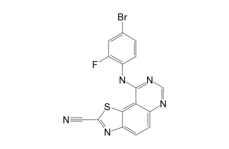 9-(4-BROMO-2-FLUOROPHENYLAMINO)-THIAZOLO-[5,4-F]-QUINAZOLINE-2-CARBOXIMIDAMIDE