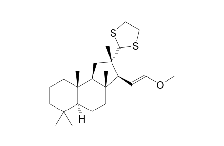 2-[(2S,3S,3aR,5aS,9aS,9bR)-3-[(E)-2-methoxyvinyl]-2,3a,6,6,9a-pentamethyl-3,4,5,5a,7,8,9,9b-octahydro-1H-cyclopenta[a]naphthalen-2-yl]-1,3-dithiolane