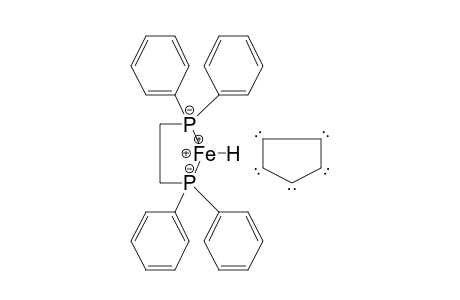 Iron, (.eta.5-2,4-cyclopentadien-1-yl)[1,2-ethanediylbis[diphenylphosphine]-P,P']hydro-