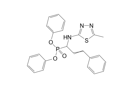 Diphenyl 1-(5-methyl-1,3,4-thiadiazol-2-ylamino)-3-phenylallyl phosphonate