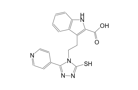 1H-indole-2-carboxylic acid, 3-[2-[3-mercapto-5-(4-pyridinyl)-4H-1,2,4-triazol-4-yl]ethyl]-