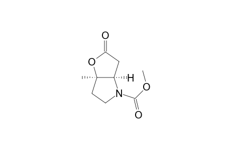 cis-N-(methoxycarbonyl)-3-methyl-3-hydroxypyrrolidine-2-acetic acid lactone