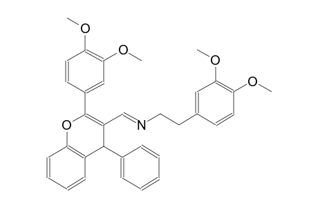 N-[(E)-2-(3,4-dimethoxyphenyl)ethyl]-N-{(E)-[2-(3,4-dimethoxyphenyl)-4-phenyl-4H-chromen-3-yl]methylidene}amine