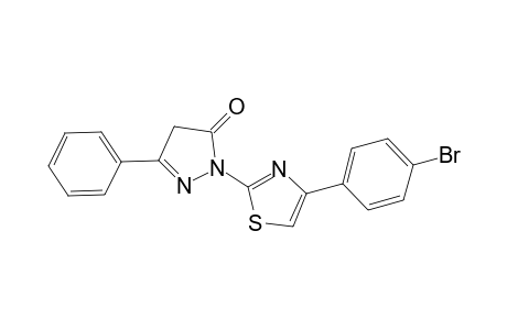 2-[4-(4-bromophenyl)-1,3-thiazol-2-yl]-5-phenyl-2,4-dihydro-3H-pyrazol-3-one