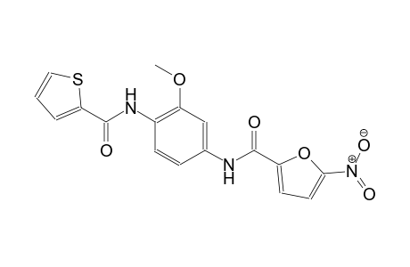N-{3-methoxy-4-[(2-thienylcarbonyl)amino]phenyl}-5-nitro-2-furamide