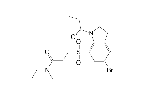 propanamide, 3-[[5-bromo-2,3-dihydro-1-(1-oxopropyl)-1H-indol-7-yl]sulfonyl]-N,N-diethyl-