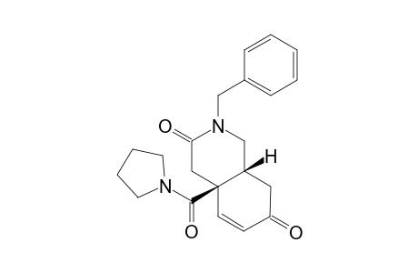 8-Benzyl-1-(tetrahydropyrrolylcarbonyl)-8-azabicyclo[4.4.0]deca-2-en-4,9-dione
