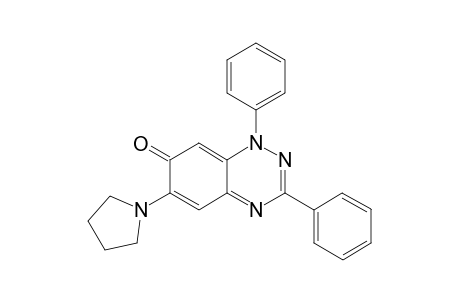 1,3-Diphenyl-6-(pyrrolidin-1-yl)benzo[e][1,2,4]triazin-7(1H)-one
