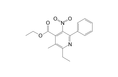 ETHYL-6-ETHYL-5-METHYL-3-NITRO-2-PHENYLPYRDINE-4-CARBOXYLATE