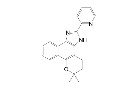 4,5-Dihydro-6,6-dimethyl-6H-2-(2'-pyridinyl)-pyran[b-4,3]naphth[1,2-d]imidazole