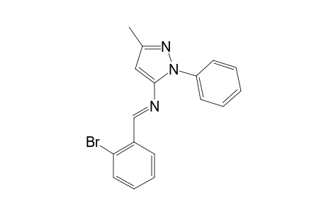 1-PHENYL-3-METHYL-5-N-o-BROMO-BENZYLIDENE-AMINO-PYRAZOLE