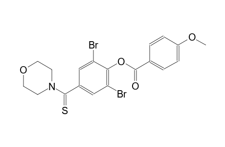 benzoic acid, 4-methoxy-, 2,6-dibromo-4-(4-morpholinylcarbonothioyl)phenyl ester