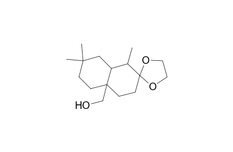 Spiro[1,3-dioxolane-2,2'(4'aH)-naphthalene]-4'a-methanol, octahydro-1',7',7'-trimethyl-