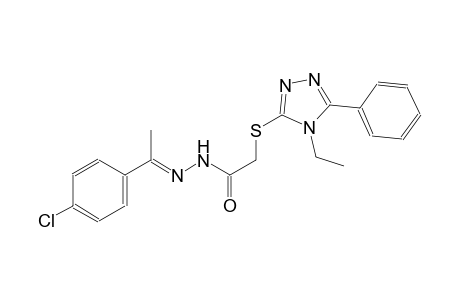 acetic acid, [(4-ethyl-5-phenyl-4H-1,2,4-triazol-3-yl)thio]-, 2-[(E)-1-(4-chlorophenyl)ethylidene]hydrazide