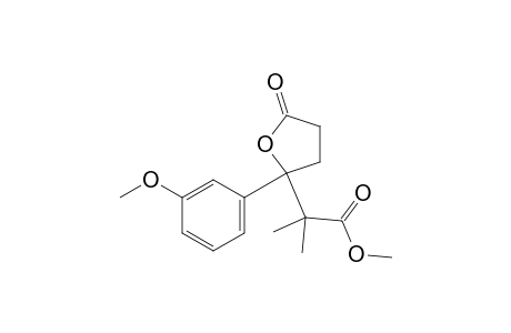 Methyl 2-(2-(3-methoxyphenyl)-5-oxotetrahydrofuran-2-yl)-2-methylpropanoate