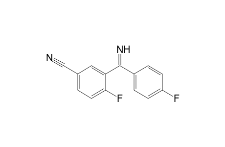 4-Fluoro-3-[(4-fluorophenyl)(imino)methy]benzonitrile