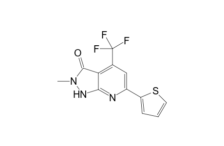 2-Methyl-6-(thiophen-2-yl)-4-(trifluoromethyl)-1H-pyrazolo-[3,4-b]pyridin-3(2H)-one