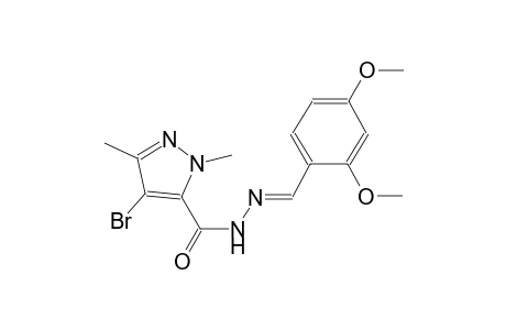4-bromo-N'-[(E)-(2,4-dimethoxyphenyl)methylidene]-1,3-dimethyl-1H-pyrazole-5-carbohydrazide