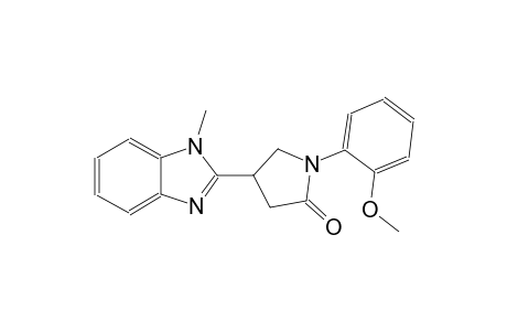 1-(2-methoxyphenyl)-4-(1-methyl-1H-benzimidazol-2-yl)-2-pyrrolidinone