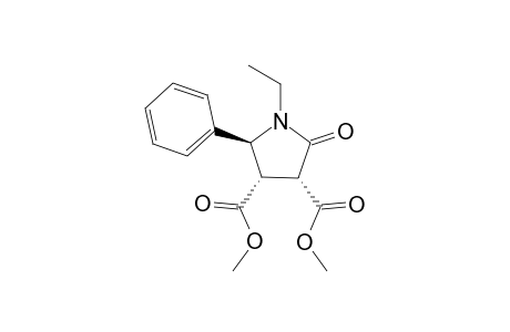 Dimethyl N-ethyl-2-oxo-5-phenylpyrrolidine-3,4-cis-dicarboxylate