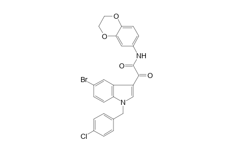 1H-Indole-3-acetamide, 5-bromo-1-[(4-chlorophenyl)methyl]-N-(2,3-dihydro-1,4-benzodioxin-6-yl)-.alpha.-oxo-