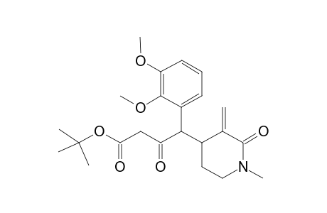 tert-Butyl 4-(2,3-Dimethoxyphenyl)-4-[4-(1-methyl-3-methylene-2-oxopiperidinyl)]-3-oxobutyrate